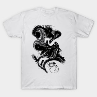 Abstract ink wave T-Shirt